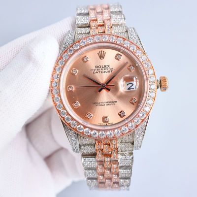 ROLEX Imported 8215  Diamond-in Rose Gold 42MM Watch